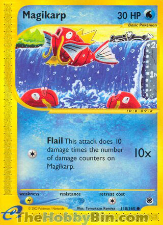 Magikarp #118/165 Common - Expedition Pokemon card
