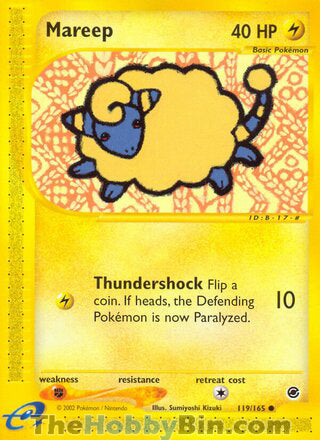 Mareep #119/165 Common - Expedition Pokemon card