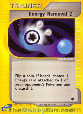 Energy Removal 2 #140/165 Uncommon - Expedition Pokemon card