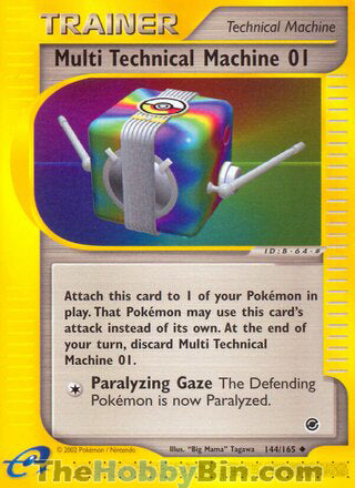 Multi Technical Machine 01 #144/165 Uncommon - Expedition Pokemon card