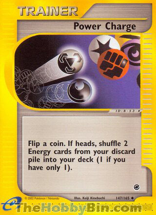Power Charge #147/165 Uncommon - Expedition Pokemon card