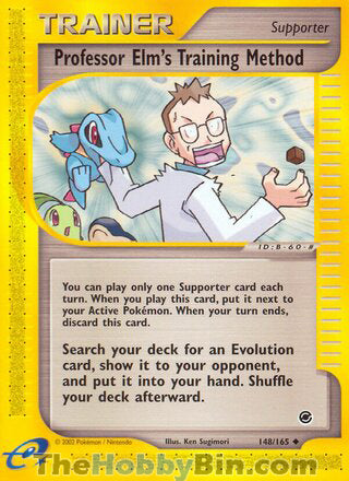 Professor Elm's Training Method #148/165 Uncommon - Expedition Pokemon card