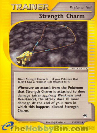 Strength Charm #150/165 Uncommon - Expedition Pokemon card