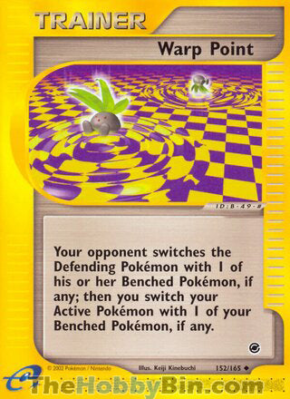 Warp Point #152/165 Uncommon - Expedition Pokemon card