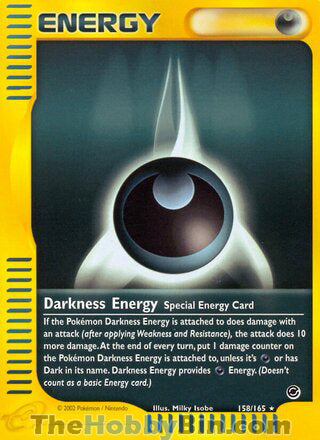 Darkness Energy #158/165 Rare - Expedition Pokemon card