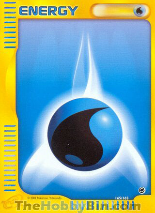Water Energy #165/165 Common - Expedition Pokemon card