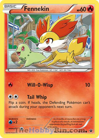 Fennekin Fates Collide Common #10/124