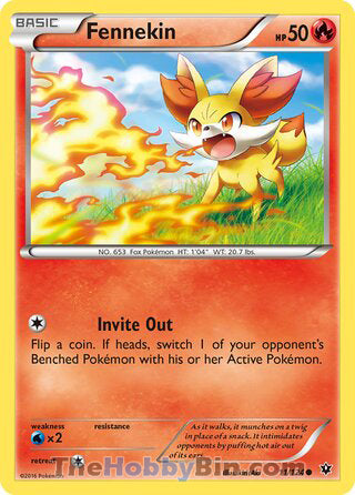 Fennekin Fates Collide Common #11/124