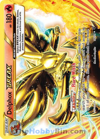 Delphox BREAK #14/124 Rare BREAK - Fates Collide Pokemon card