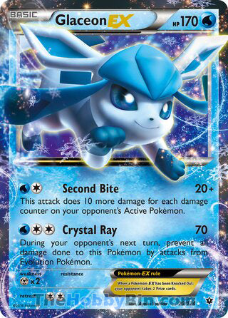 Glaceon EX #20/124 Ultra Rare - Fates Collide Pokemon card