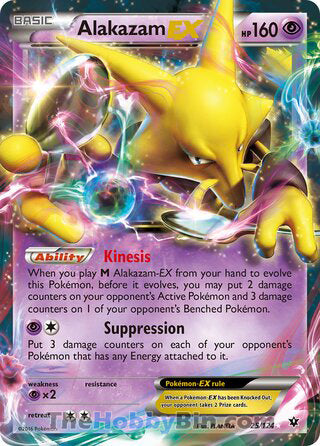 Alakazam EX #25/124 Ultra Rare - Fates Collide Pokemon card