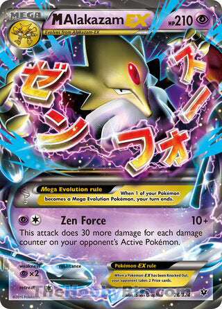M Alakazam EX #26/124 Ultra Rare - Fates Collide Pokemon card
