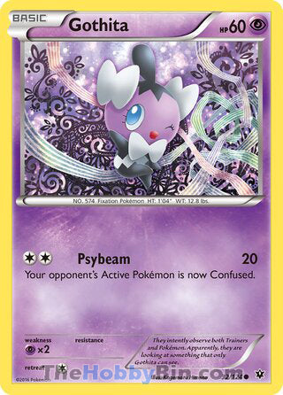 Gothita #32/124 Common - Fates Collide Pokemon card