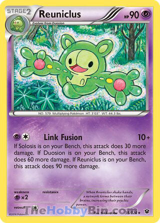 Reuniclus #35/124 Rare - Fates Collide Pokemon card