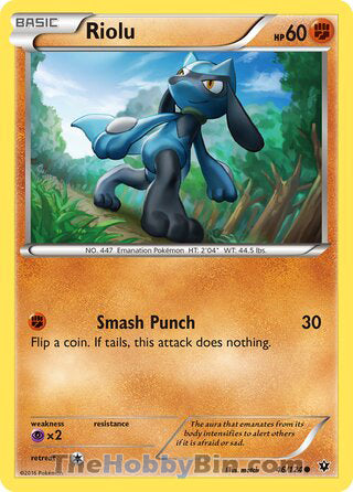 Riolu #46/124 Common - Fates Collide Pokemon card