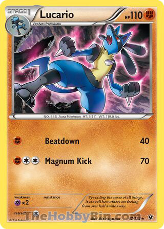 Lucario #47/124 Rare - Fates Collide Pokemon card