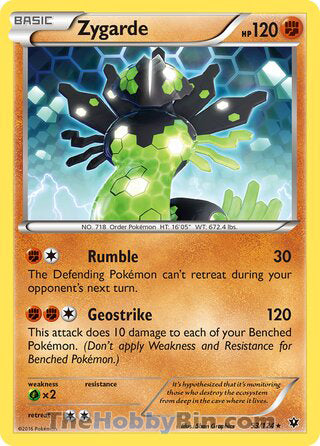 Zygarde Fates Collide Rare #53/124