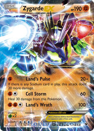 Zygarde EX #54/124 Ultra Rare - Fates Collide Pokemon card