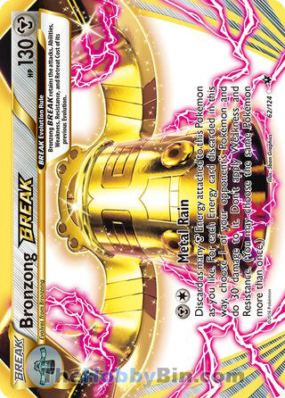 Bronzong BREAK #62/124 Rare BREAK - Fates Collide Pokemon card