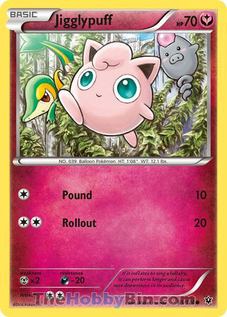 Jigglypuff #65/124 Common - Fates Collide Pokemon card