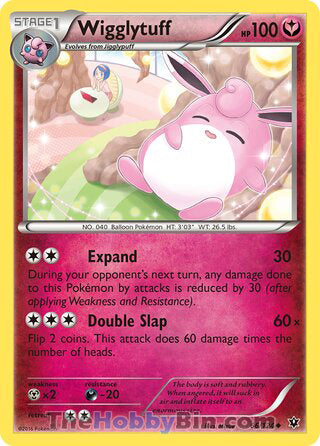 Wigglytuff #66/124 Uncommon - Fates Collide Pokemon card