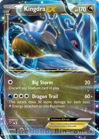 Kingdra EX #73/124 Ultra Rare - Fates Collide Pokemon card