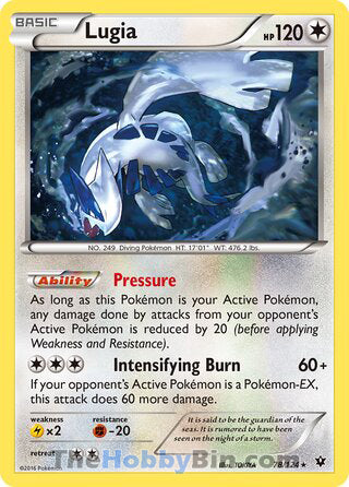 Lugia #78/124 Rare - Fates Collide Pokemon card