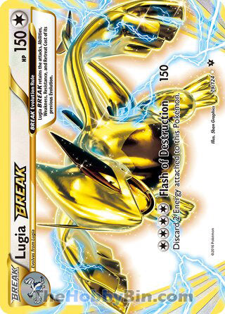 Lugia BREAK #79/124 Rare BREAK - Fates Collide Pokemon card