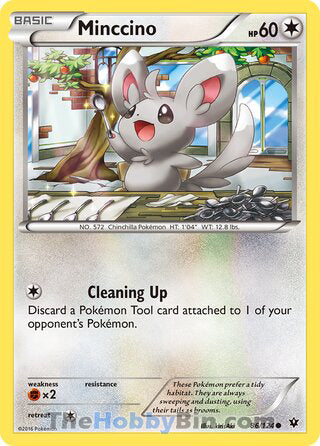 Minccino #86/124 Common - Fates Collide Pokemon card