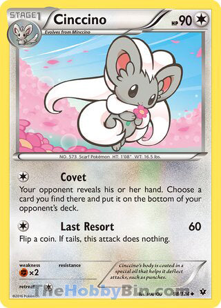 Cinccino Fates Collide Uncommon #88/124