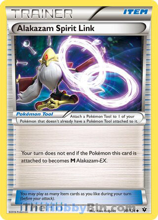 Alakazam Spirit Link #90/124 Uncommon - Fates Collide Pokemon card