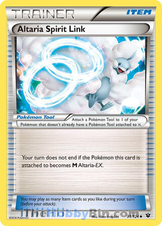 Altaria Spirit Link #91/124 Uncommon - Fates Collide Pokemon card