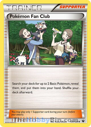 Pokemon Fan Club #107/124 Uncommon - Fates Collide Pokemon card