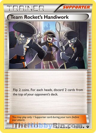 Team Rocket's Handiwork #112/124 Uncommon - Fates Collide Pokemon card