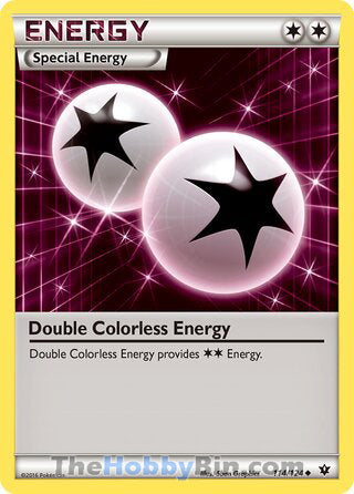 Double Colorless Energy #114/124 Uncommon - Fates Collide Pokemon card