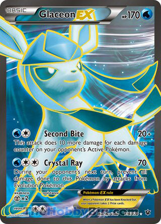 0116 Glaceon EX Ultra Rare Fates Collide