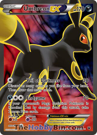 Umbreon EX #119/124 Ultra Rare - Fates Collide Pokemon card