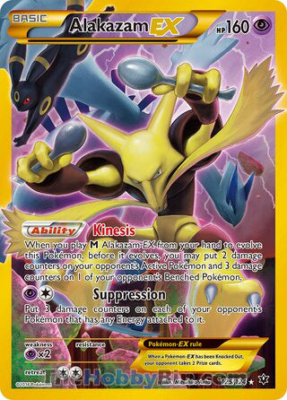 Alakazam EX #125/124 Secret Rare - Fates Collide Pokemon card