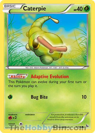 Caterpie Flashfire Common #1/106