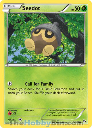Seedot #5/106 Common - Flashfire Pokemon card