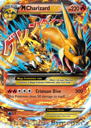 M Charizard EX #13/106 Ultra Rare - Flashfire Pokemon card