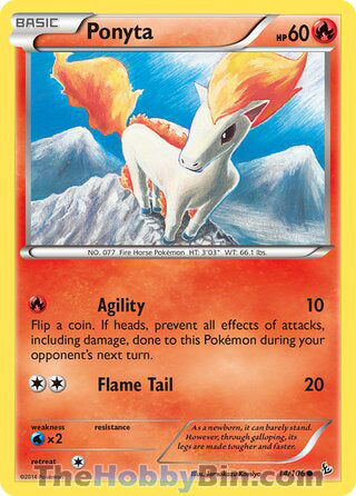 Ponyta Flashfire Common #14/106