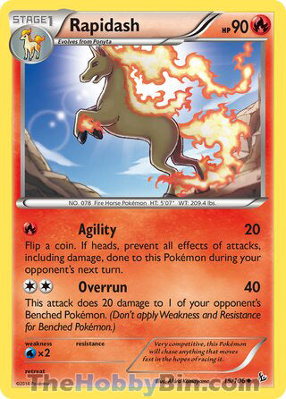 Rapidash Flashfire Uncommon #15/106