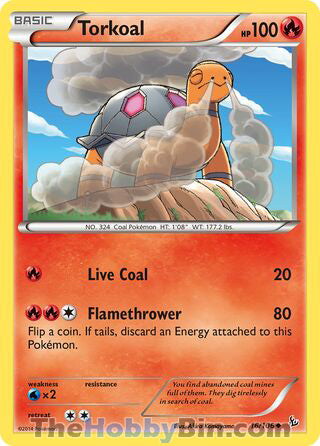 Torkoal #16/106 Uncommon - Flashfire Pokemon card