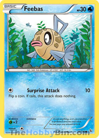 Feebas #22/106 Common - Flashfire Pokemon card