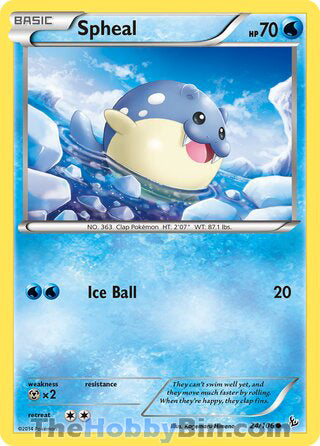 Spheal Flashfire Common #24/106