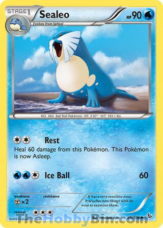 Sealeo #25/106 Uncommon - Flashfire Pokemon card