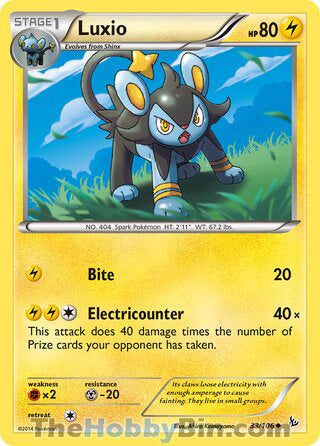 Luxio Flashfire Uncommon #33/106