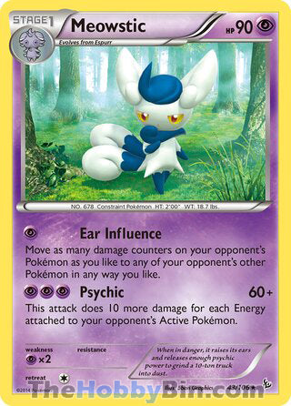 Meowstic Flashfire Rare #43/106