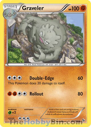 Graveler #46/106 Uncommon - Flashfire Pokemon card